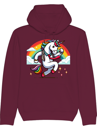 Sudadera con capucha Cruiser unicornio con arcoíris