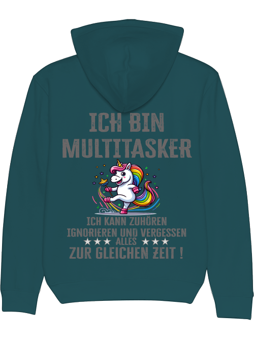 Cruiser Hoodie I am Multitasker Unicorn Rattle Dance Colorful