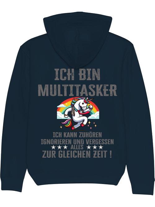 Cruiser hoodie I am multitasker unicorn with tie