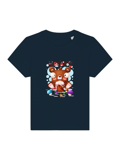 Cartoon Mini Bear with Mushrooms - Baby Creator T-Shirt