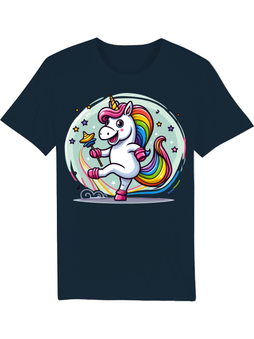 Einhorn tanzt mit Blase Creator T-Shirt