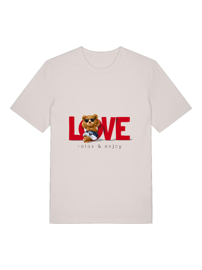 Love Teddy Relax and Enjoy Front - Unisex Erwachsenen Bio Creator T-Shirt SH