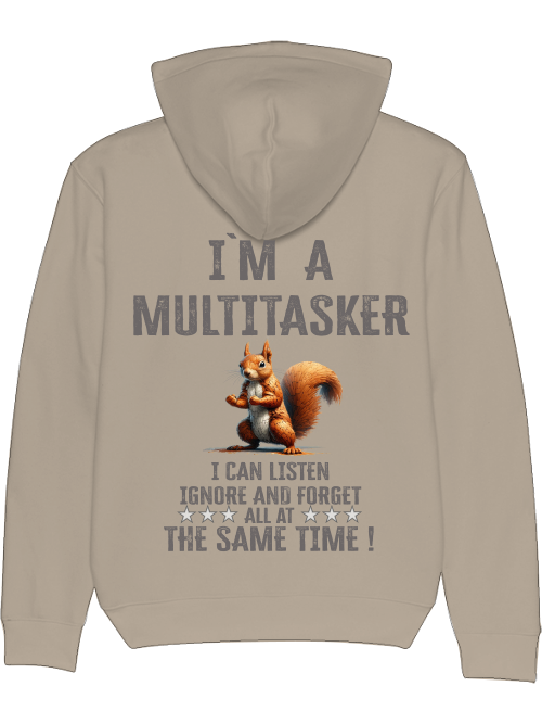 Cruiser Hoodie I`ma Multitasker Squirrel Puzzle