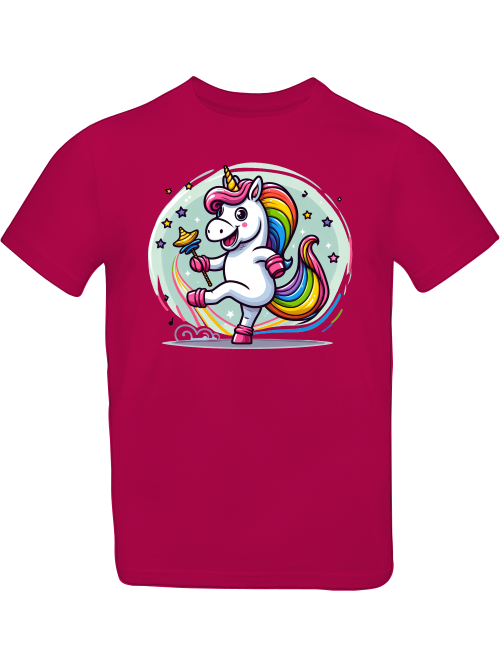 Einhorn tanzt mit Blase T-Shirt Kids SK