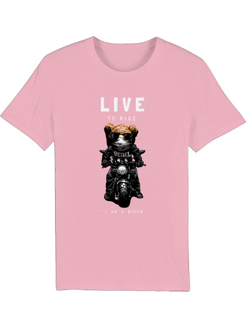 Biker Teddy Live to Ride Creator Camiseta