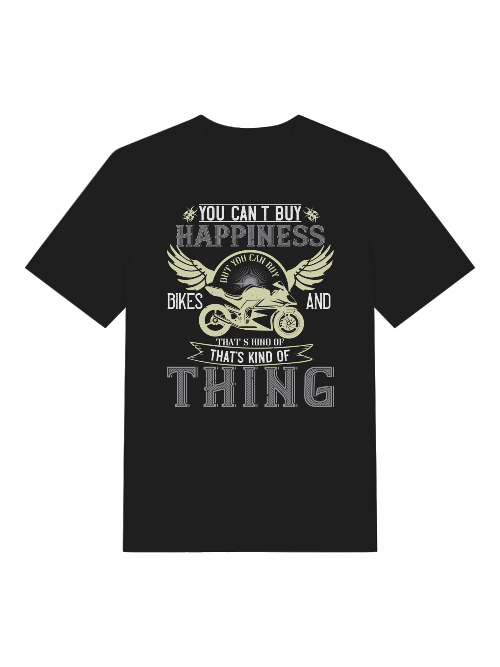 You Can't Buy Happiness Front - Unisex Adult Organic Cotton Short Sleeve Shirt Creator T-Shirt 2.0 ST/St SK