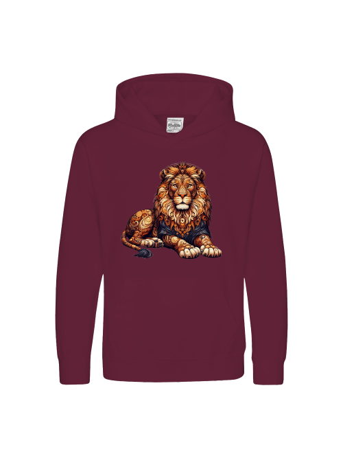 Kids Premium Hoodie Sweet Mandala Lion