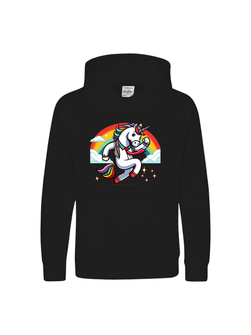 Kids Premium Hoodie Sweet Unicorn with Rainbow