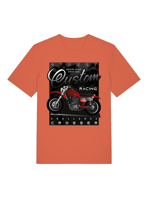 Street Racing Custom Crosser - Camiseta unisex de manga corta de algodón orgánico para adultos Creator T-Shirt 2.0 ST/ST SH