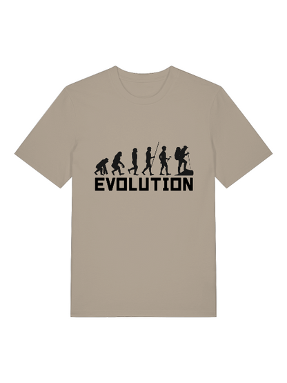 Evolution Walking - Camiseta unisex de manga corta de algodón orgánico para adultos Creator T-Shirt 2.0 ST/ST SH