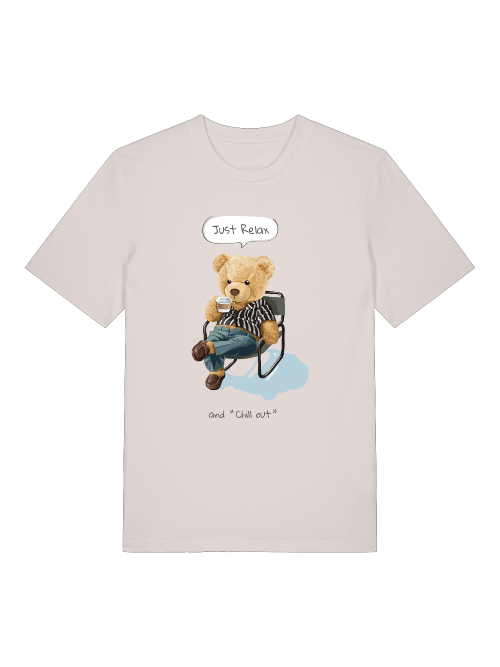 Chill out Teddy Front -  Unisex Erwachsenen Bio Creator T-Shirt SH