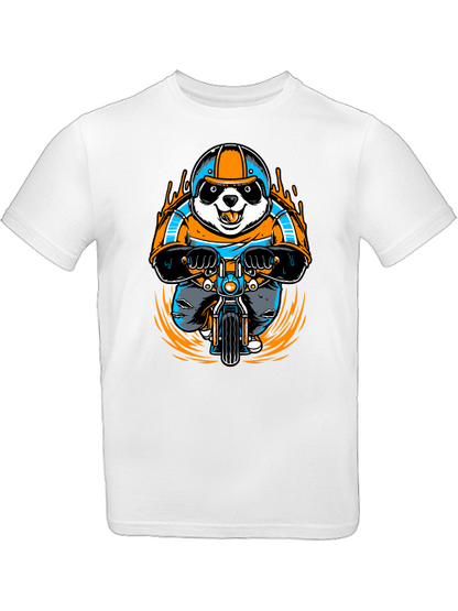 Cartoon Panda Biker T-Shirt Kids SK