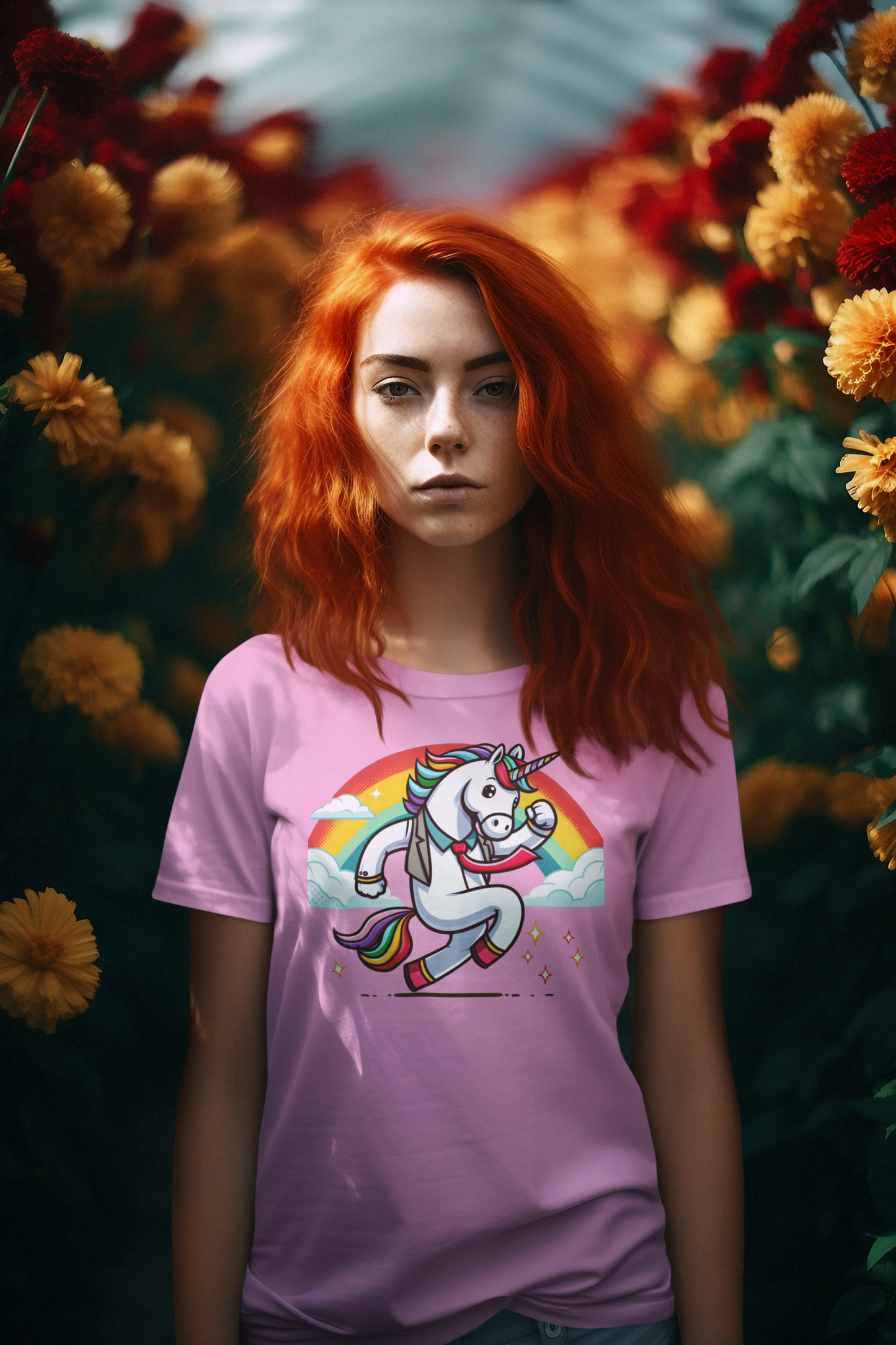 Creator T-Shirt Unicorn with Rainbow