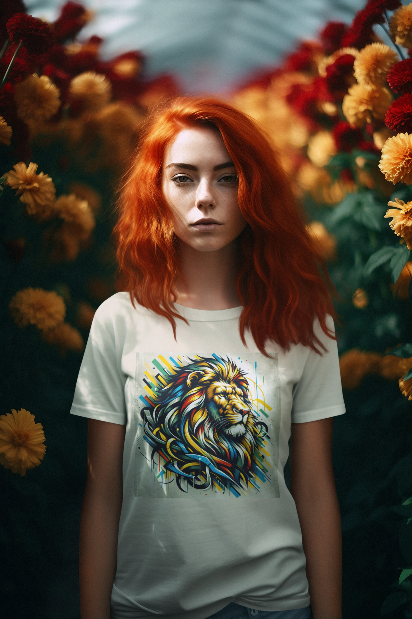 Lion Art Style Square Creator T-Shirt