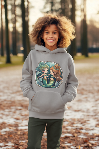 Sudadera con capucha premium para niños Sirenas