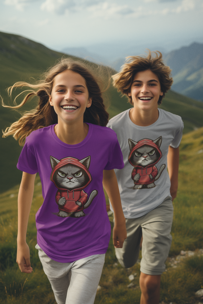 Grimmige Katze T-Shirt Kids SK