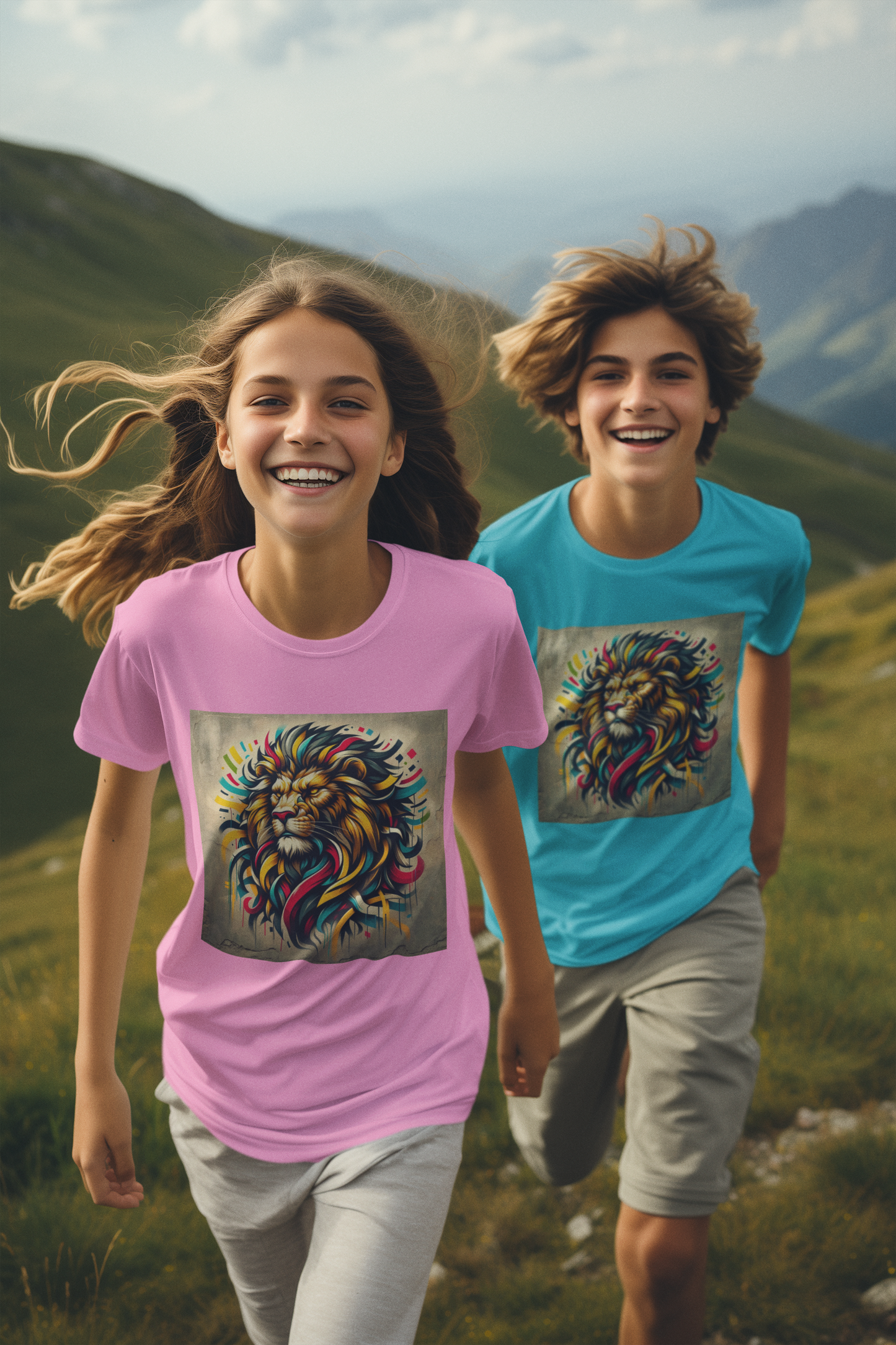 Creator T-Shirt Lion Art Style square two