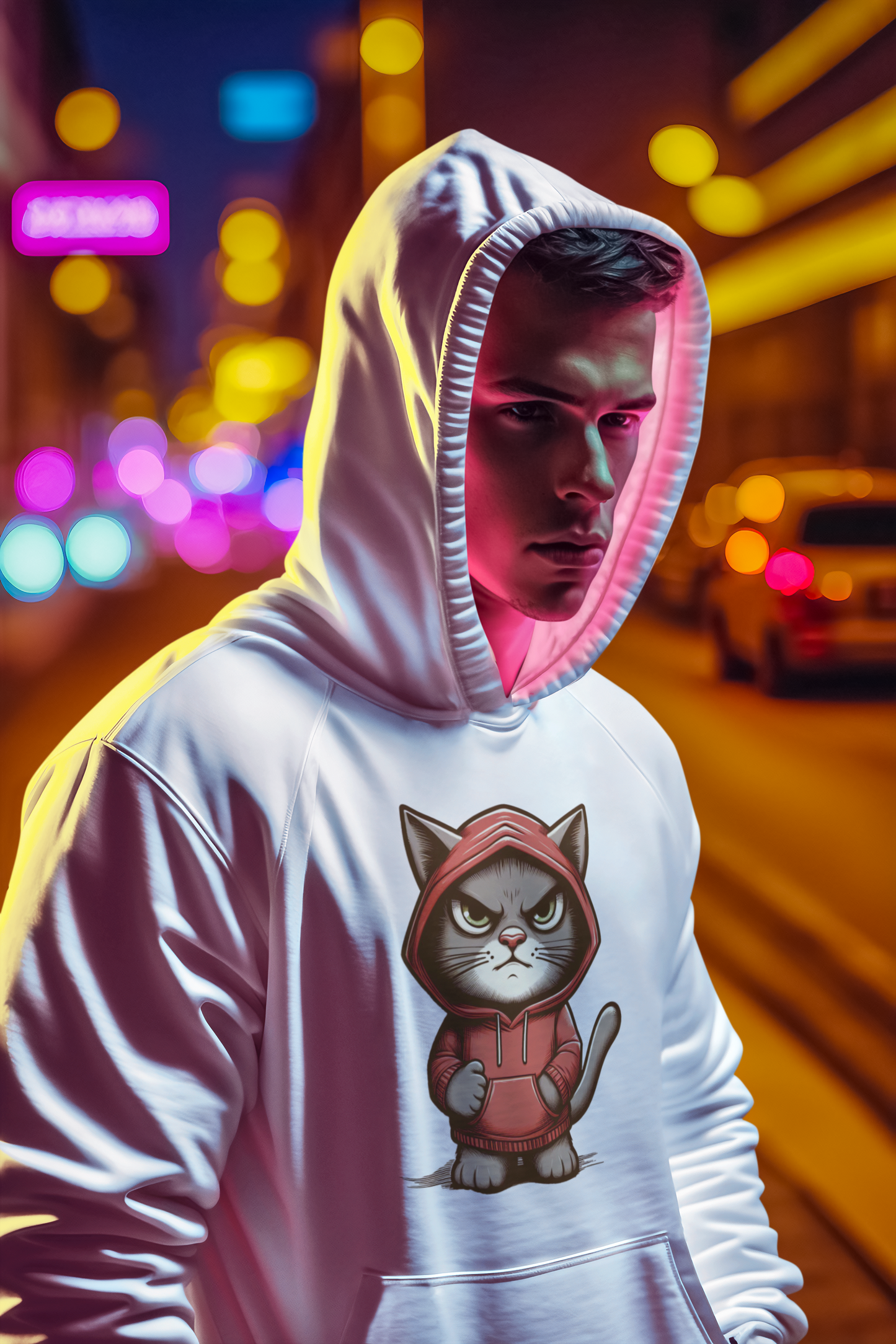 Cruiser hoodie fierce cat