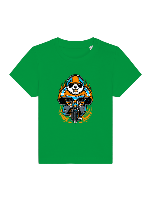 Camiseta Panda Biker de dibujos animados - Baby Creator