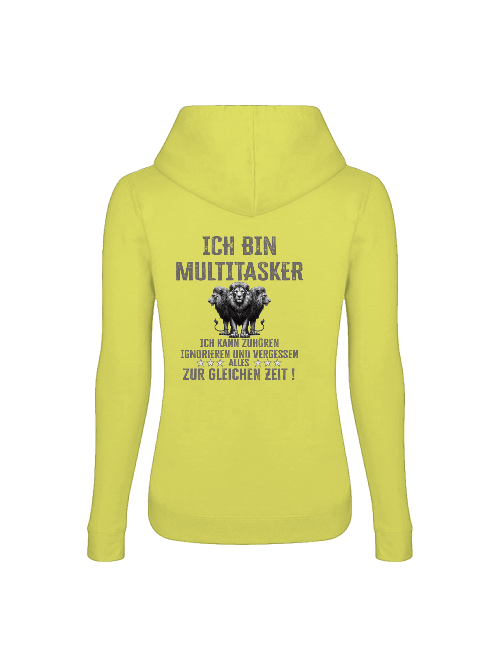 Girlie College Hoodie Ich bin Multitasker 3 Löwen