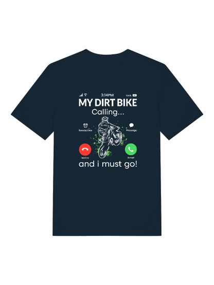 MI MOTO DE CROSS me llama y debo ir - Camiseta unisex de manga corta de algodón orgánico para adultos Creator T-Shirt 2.0 ST/St SH
