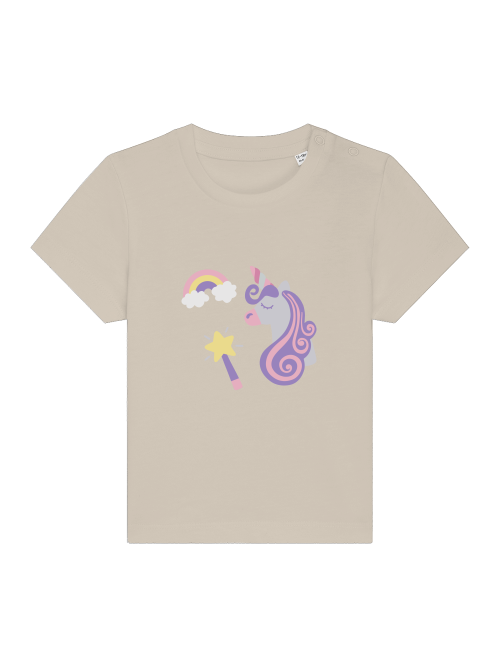 Einhorn Regenbogen und Zauberstab Baby Creator T-Shirt SK