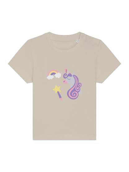 Einhorn Regenbogen und Zauberstab Baby Creator T-Shirt SK