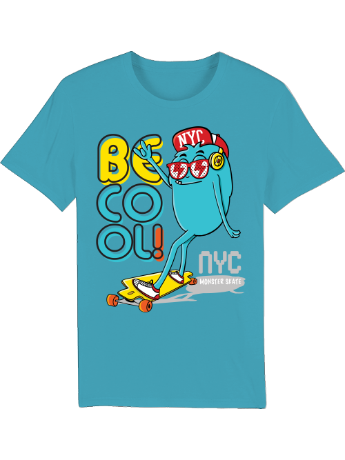 Be Cool Monster Skate Creador Camiseta