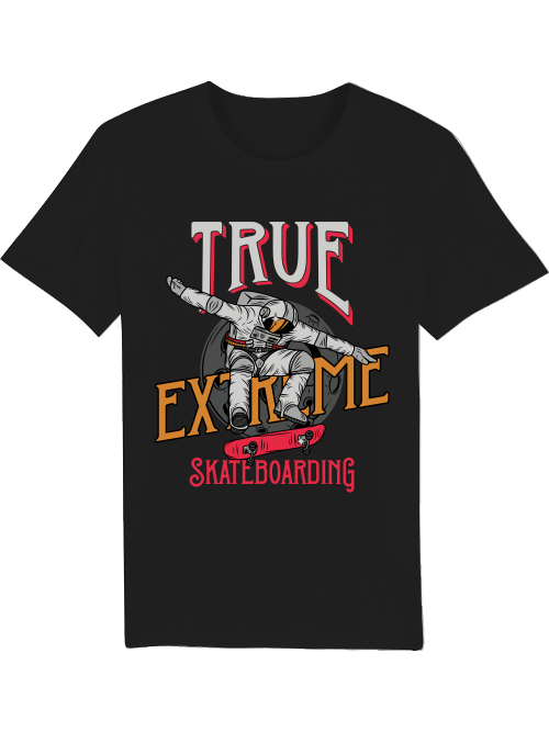 True Extreme Skateboarding Astronauta Creador Camiseta