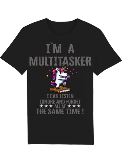Camiseta del creador I`ma Multitasker Unicorn Book Dance