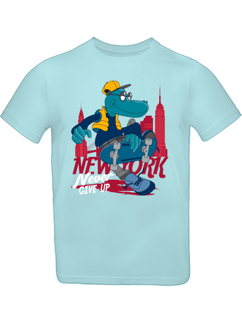 Cartoon Never give up Croco T-Shirt Kids SK