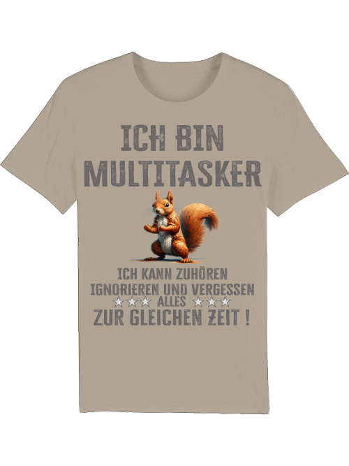 Creator T-Shirt I am Multitasker Squirrel Puzzle