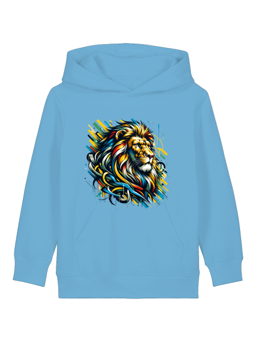 Löwe Art Style - Mini Cruiser Hoodie 2.0 Kinder Kapuzenpullover SK