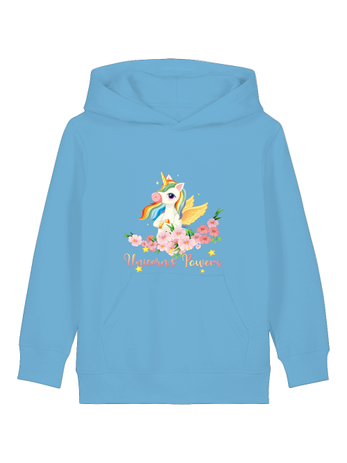 Cartoon Einhorn Power - Mini Cruiser Hoodie 2.0 Kinder Kapuzenpullover SK