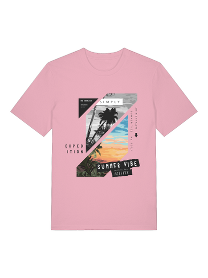 Summer Vibe Forever - Camiseta unisex de manga corta de algodón orgánico para adultos Creator T-Shirt 2.0 ST/ST SH