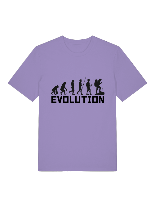 Evolution Walking - Camiseta unisex de manga corta de algodón orgánico para adultos Creator T-Shirt 2.0 ST/ST SH