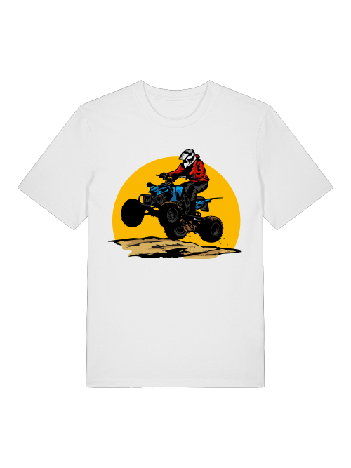 Camiseta unisex de manga corta de algodón orgánico para adultos Quad Off-Road Sun - Creator T-Shirt 2.0 ST/ST SH