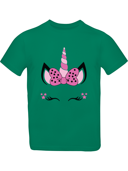 Einhorn Stars Unicorn Face T-Shirt Kids SK