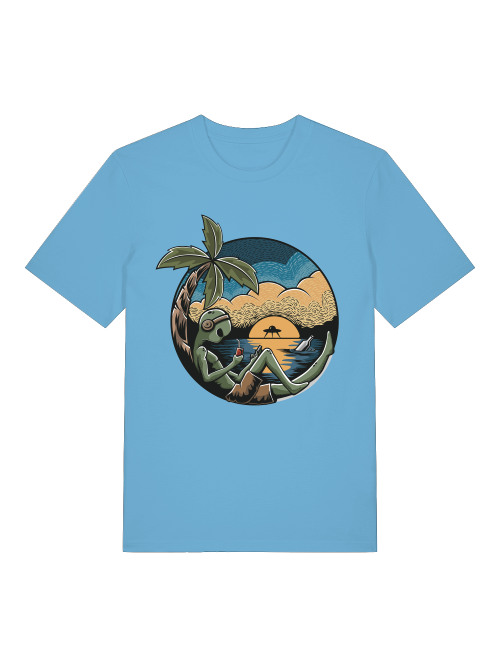 Alien Chill Time - Camiseta unisex de manga corta de algodón orgánico para adultos Creator T-Shirt 2.0 ST/ST SH