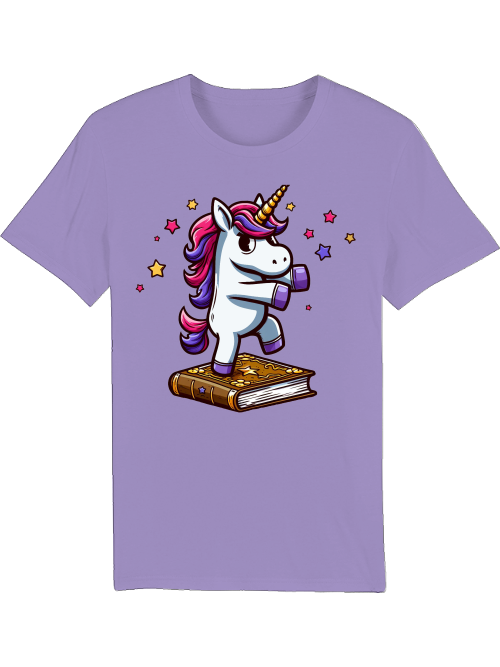 Creator T-Shirt Unicorn dances on book