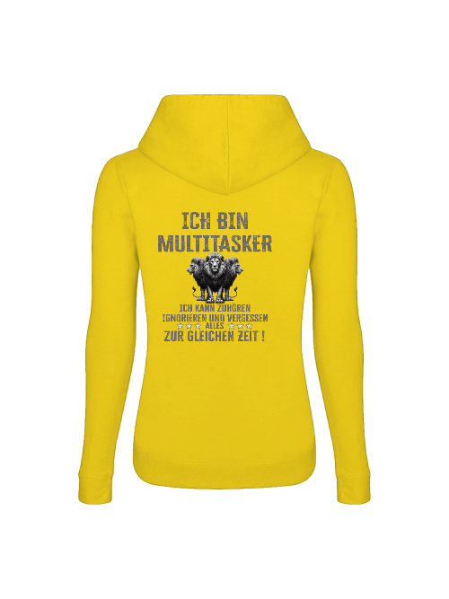 Girlie College Hoodie Ich bin Multitasker 3 Löwen