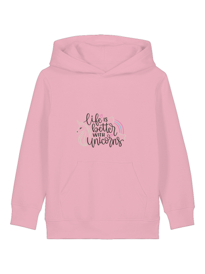Einhorn Life is better with Unicorns - Mini Cruiser Hoodie 2.0 Kinder Kapuzenpullover SK