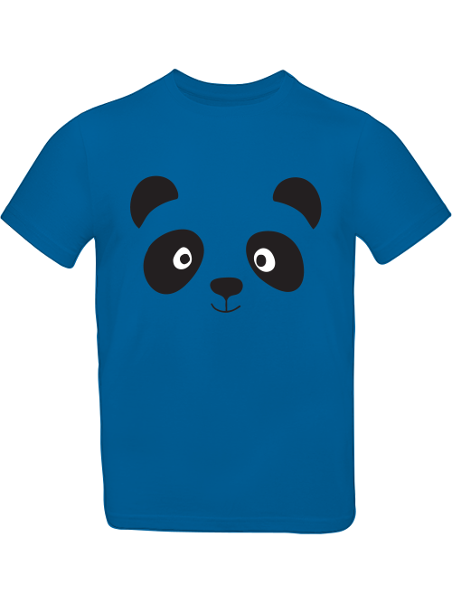 Camiseta infantil con cara de panda de dibujos animados