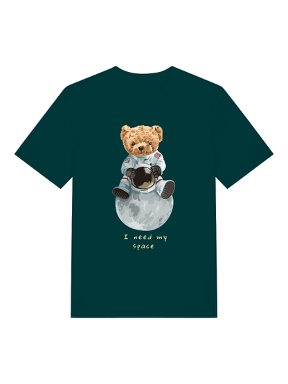 El osito de peluche astronauta necesita mi espacio - Camiseta unisex de manga corta de algodón orgánico para adultos Creator T-Shirt 2.0 ST/ST SH