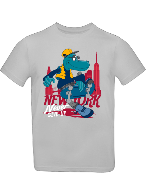 Cartoon Never give up Croco T-Shirt Kids SK