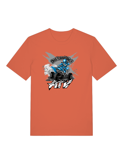 Dust and Dirt ATV Adventure - Camiseta unisex para adultos de algodón orgánico de manga corta Creator T-Shirt 2.0 ST/St SH
