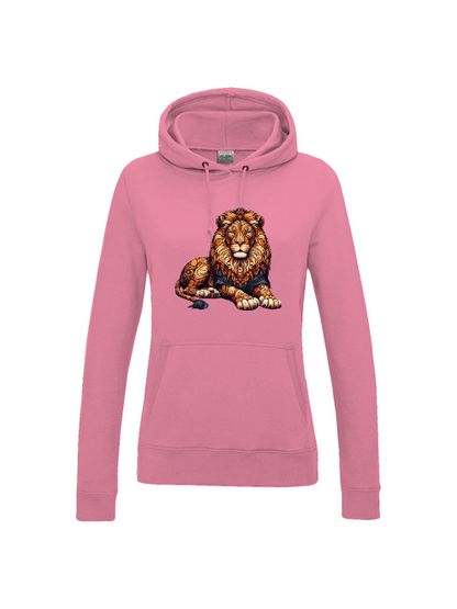 Girlie College Hoodie Mandala Lion