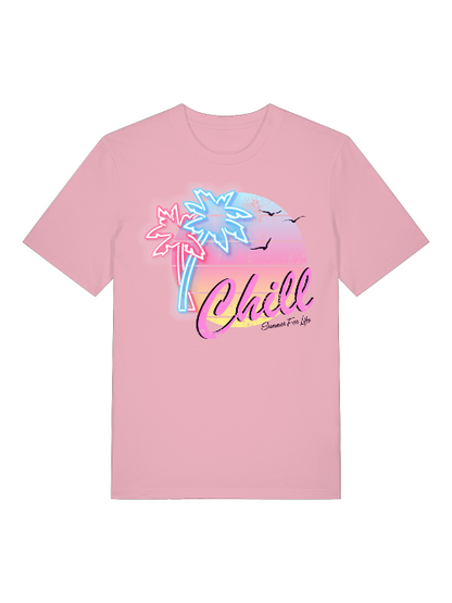 Chill Sunset Front - Unisex Erwachsenen Bio Baumwolle Kurzarm Shirt Creator T-Shirt 2.0 ST/ST SH
