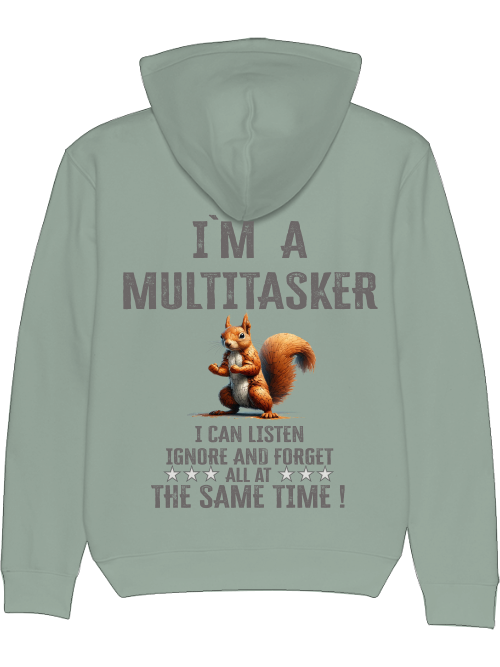 Cruiser Hoodie I`ma Multitasker Squirrel Puzzle