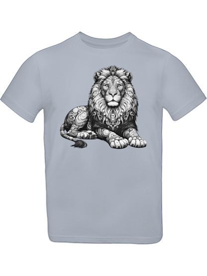 Mandala Löwe in grau T-Shirt Kids SK